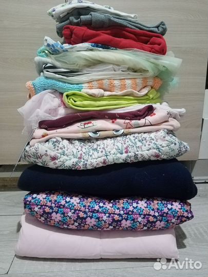 Большой пакет одежды и обуви для девочки 80-86