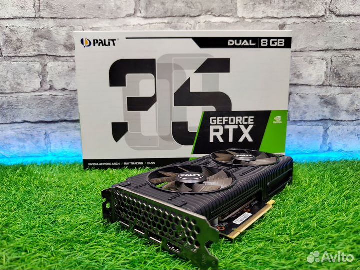 Видеокарта Palit GeForce RTX 3050 Dual