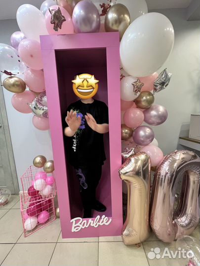 Коробка Barbie Фотозона