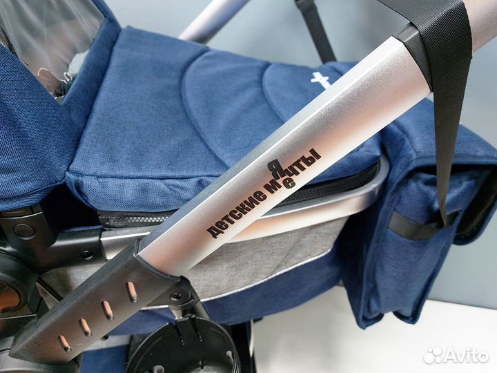 Детская коляска 2в1 трансформер утепленная М-759