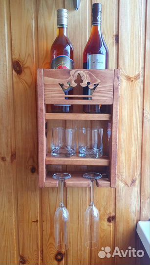 Винная полка корона/полка под бокалы