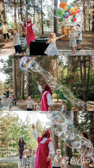 Шоу мыльных пузырей