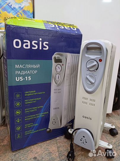 Масляный радиатор oasis us-15 1.5KBT