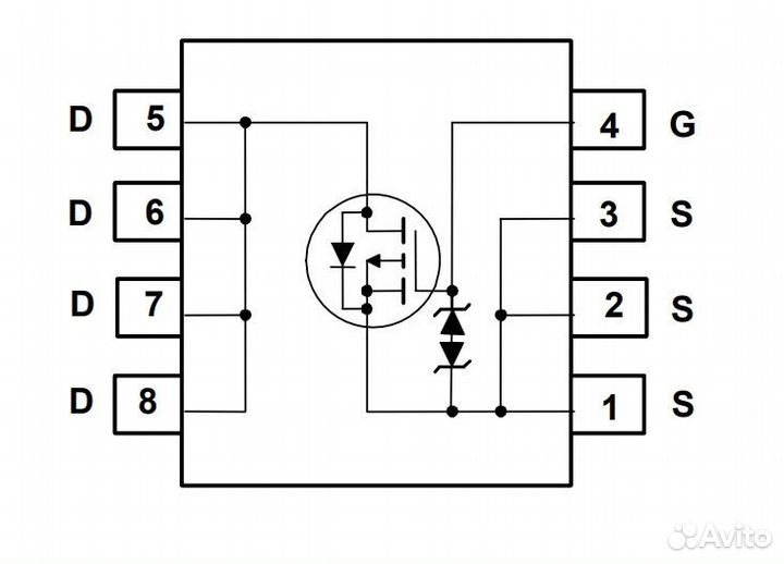 Микросхема fdmc4435 P-Channel mosfet 30V 18A powe