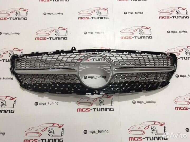 Решетка CLS W218 Diamond Silver Без звезды