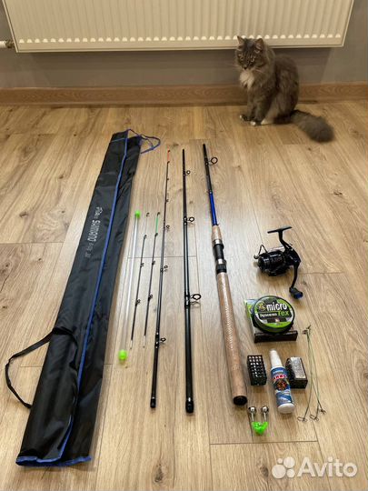Фидерное удилище shimano, комплект