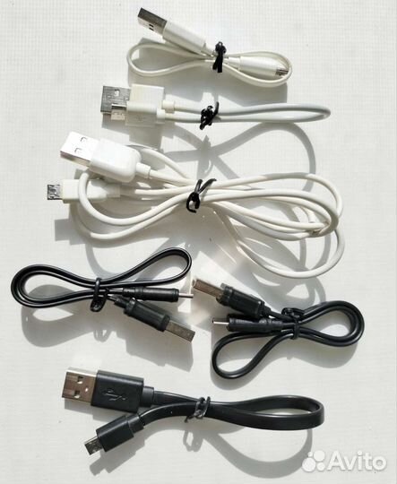 Кабели micro usb (m) - usb A (m), блоки питания