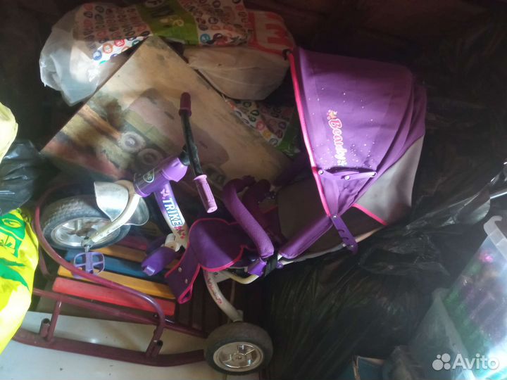 Детский велосипед с родительской ручкой