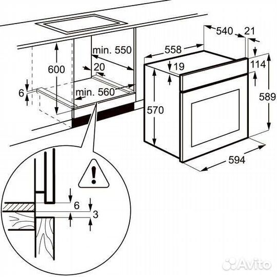 Электрический духовой шкаф Electrolux EZB53430AW