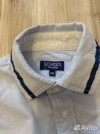 Рубашка школьная мальчика 122-128