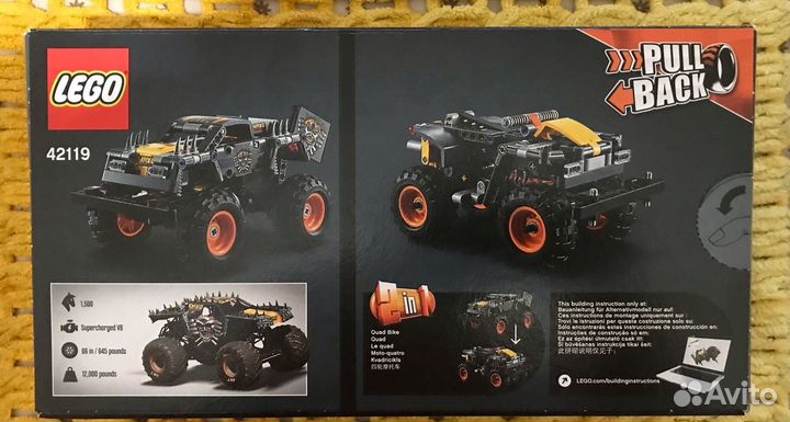 Набор lego Technic 42119 Monster Jam Max-D