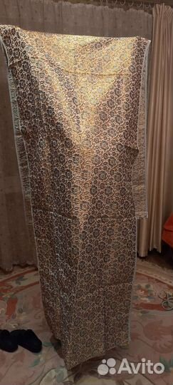 Парча, золотая. 3.0х0.9. Из СССР