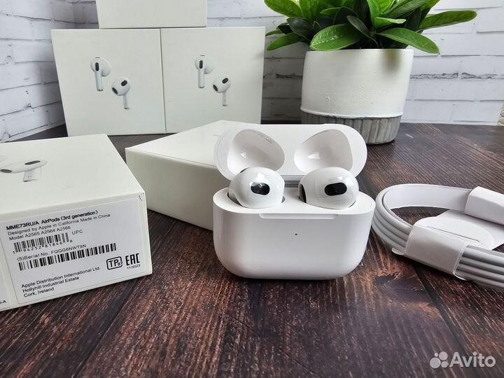 Наушники Apple Airpods 3 Premium + чехол в подарок