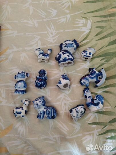 11 фигурок Гжель