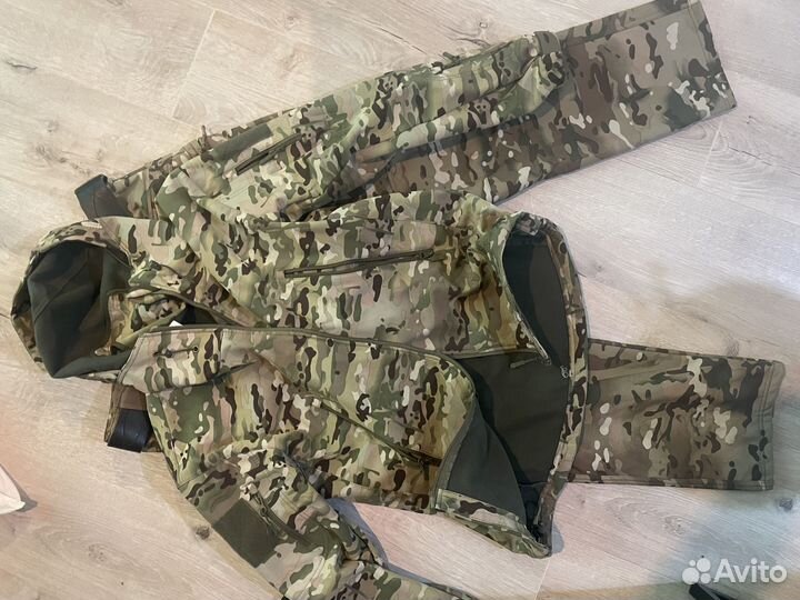 Костюм soft shell штаны + куртка multicam