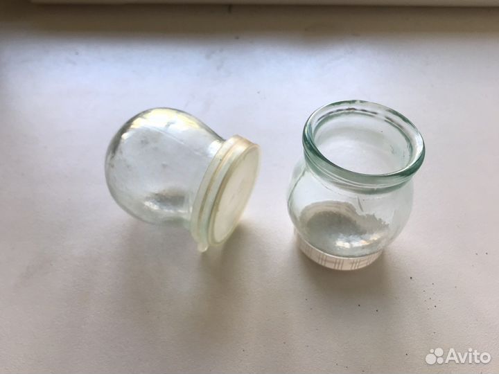 Медицинские банки СССР стеклянные