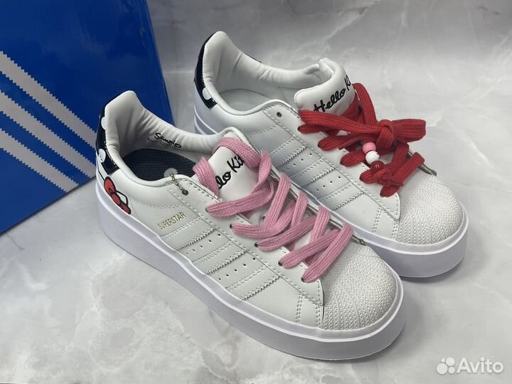 Кроссовки adidas superstar hello kitty