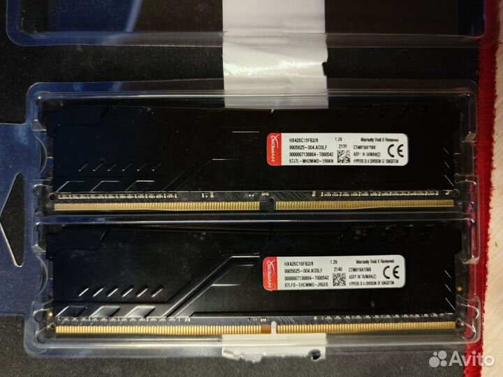 Оперативная память ddr4 Kingston Hyper X 16 gb