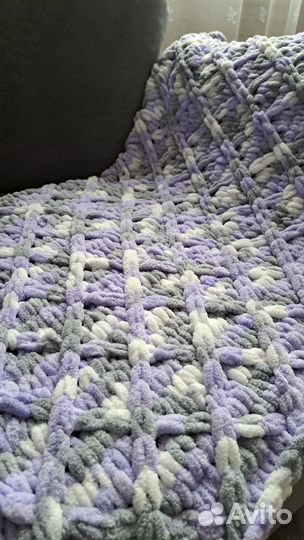 Плед детский вязаный ручная работа