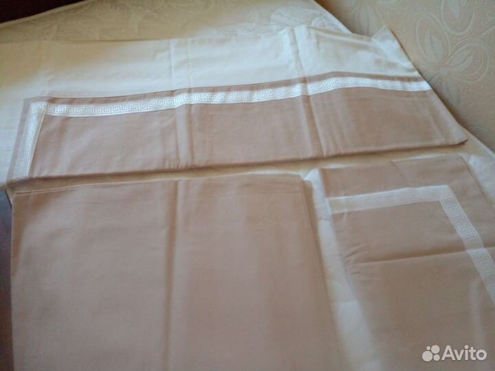 Качественный кпб 1.5 лён+хлопок