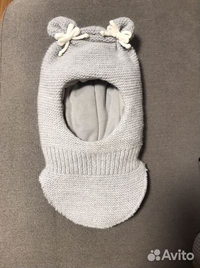 Шапка-шлем зимняя для девочки