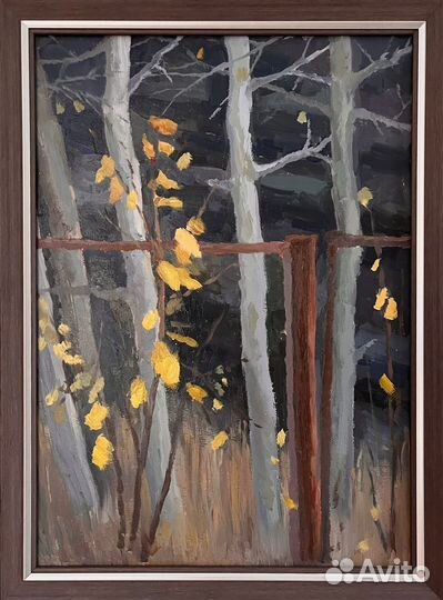 Картина маслом пейзаж осень