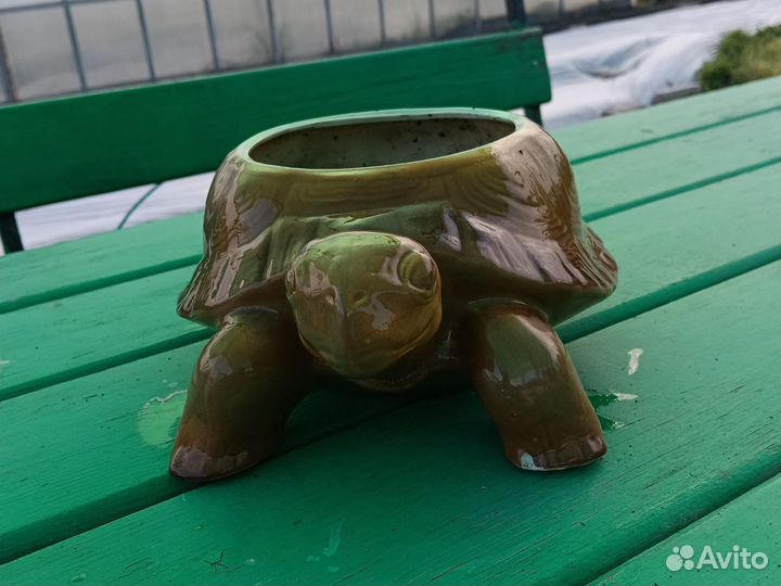 Кашпо керамические черепаха