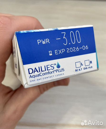 Линзы Dailies aquacomfort plus -3.00