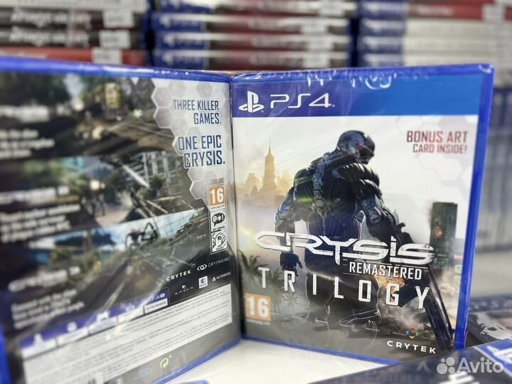 Диск PS4 Crysis Trilogy Remastered / Новый