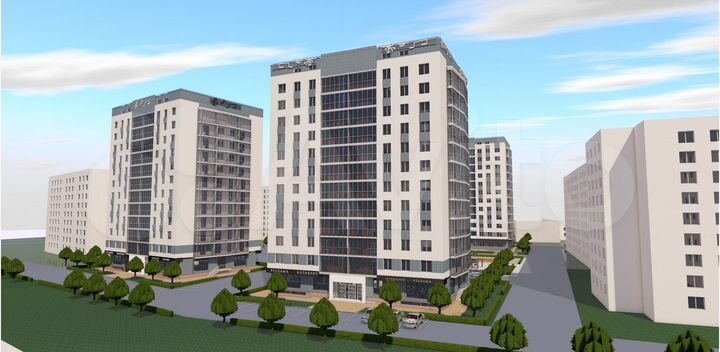 1-к. квартира, 37,1 м², 12/12 эт.