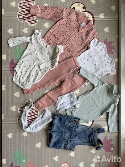 Пакет фирменной одежды на девочку 80-86