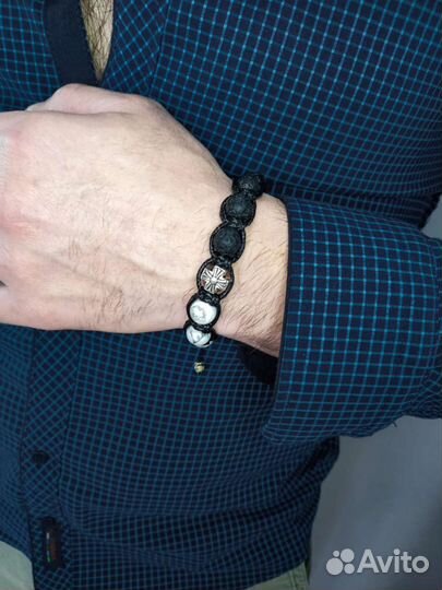 Мужской браслет Magic Node Говлит и Лава