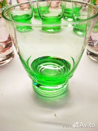 Рюмки стопки СССР цветное стекло винтаж 80-е гг