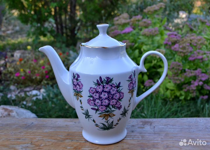 Чайник кофейник посуда СССР рижский фарфор