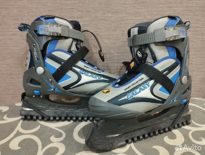 Коньки ледовые раздвижные 36-39