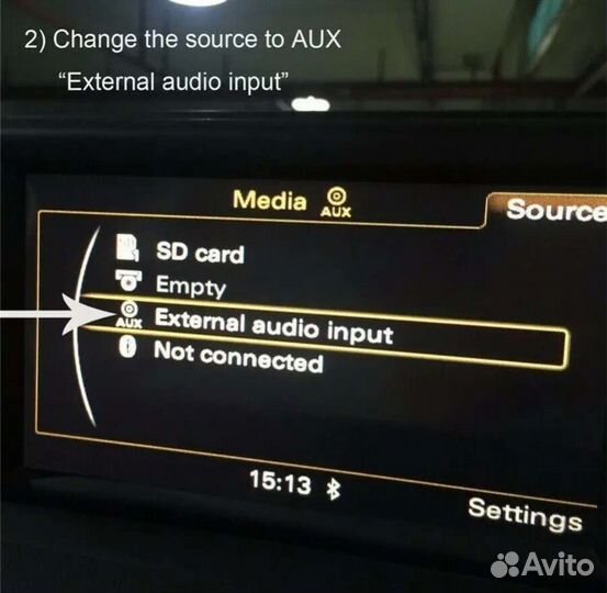 Bluetooth aux адаптер Audi 2G AMI MMI Q7 до 2009г