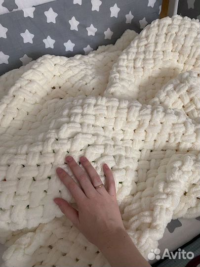 Плед детский вязаный