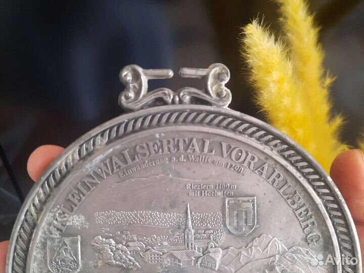 Олово Клеймо Крючок Винтаж