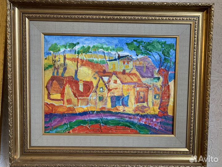 Картина, картон, масло. Анатолий Никонов