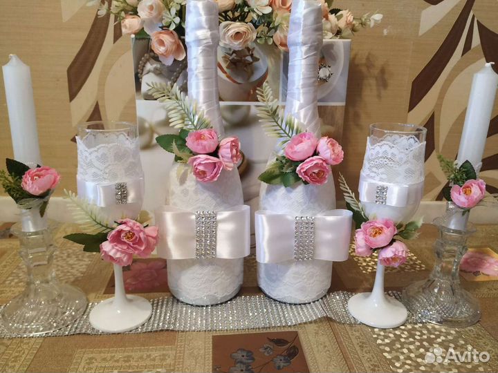 Свадебные быки и бокалы