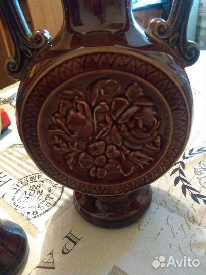 Кувшин глиняный СССР и 2е чаши