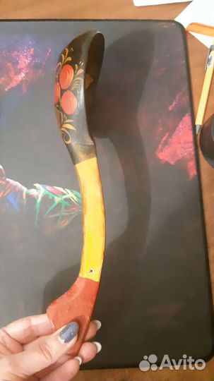 Ложка хохлома большая