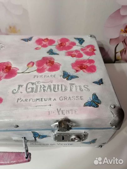 Чемодан СССР ретро декупаж