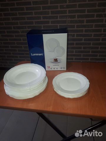 Набор тарелок люминарк новый 18 предм