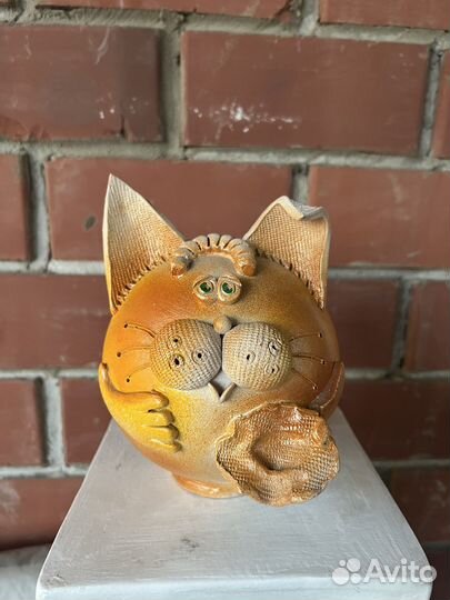 Копилка (фигура садовая) котик