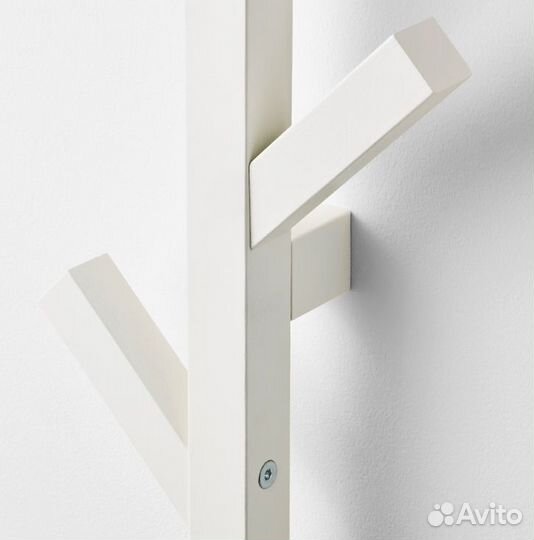IKEA Tjusig вешалка настенная 78см белая