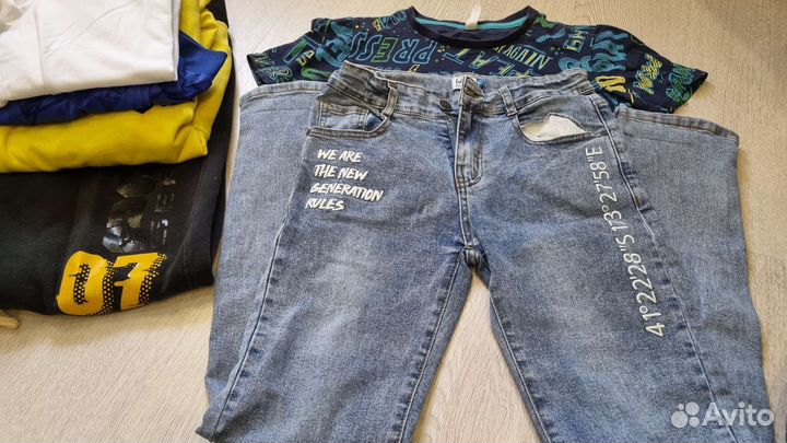 Вещи пакетом и зимние куртки рост140 146152