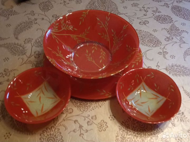 Блюда для сервировки, стекло/фарфор,импортные