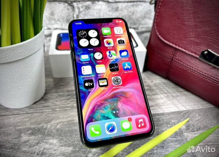 iPhone X 64gb Space Grey Идеальный Гарантия