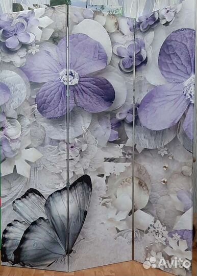 Дизайнерская индивидуальная ширма для зонирования